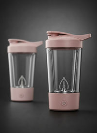 BlendGo electric mixer cup in pink